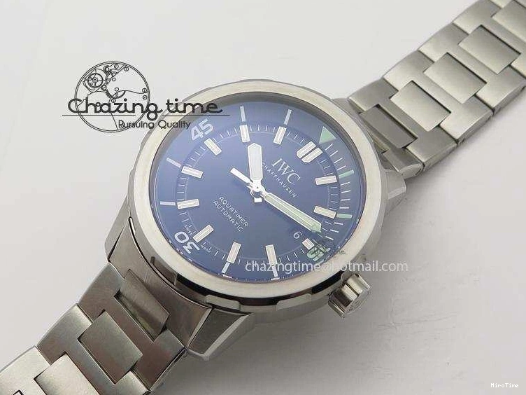 MIROTIME 0720 UrbanStyle Aquatimer Automatic IW329002 V6F 1:1 Best Edition Black Dial On SS Bracelet MIYOTA 7317